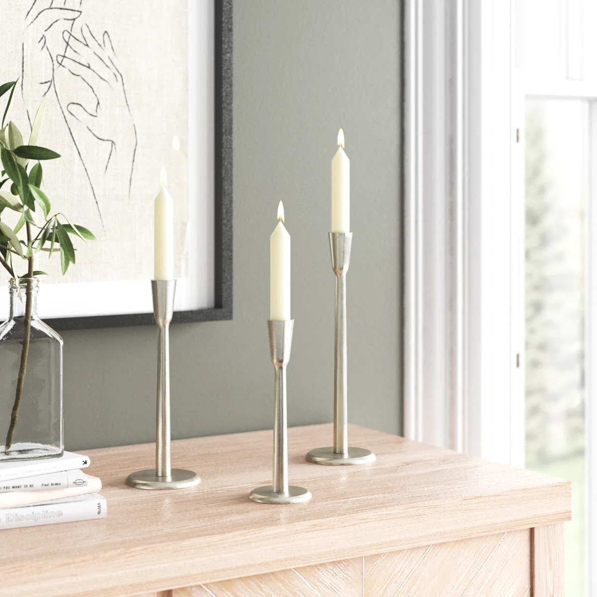 Aluminum Tabletop Candlestick | Wayfair North America
