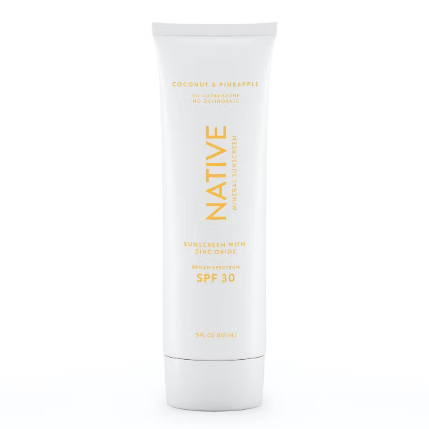 Native Coconut & Pineapple Mineral Sunscreen - SPF 30 - 5 fl oz | Target