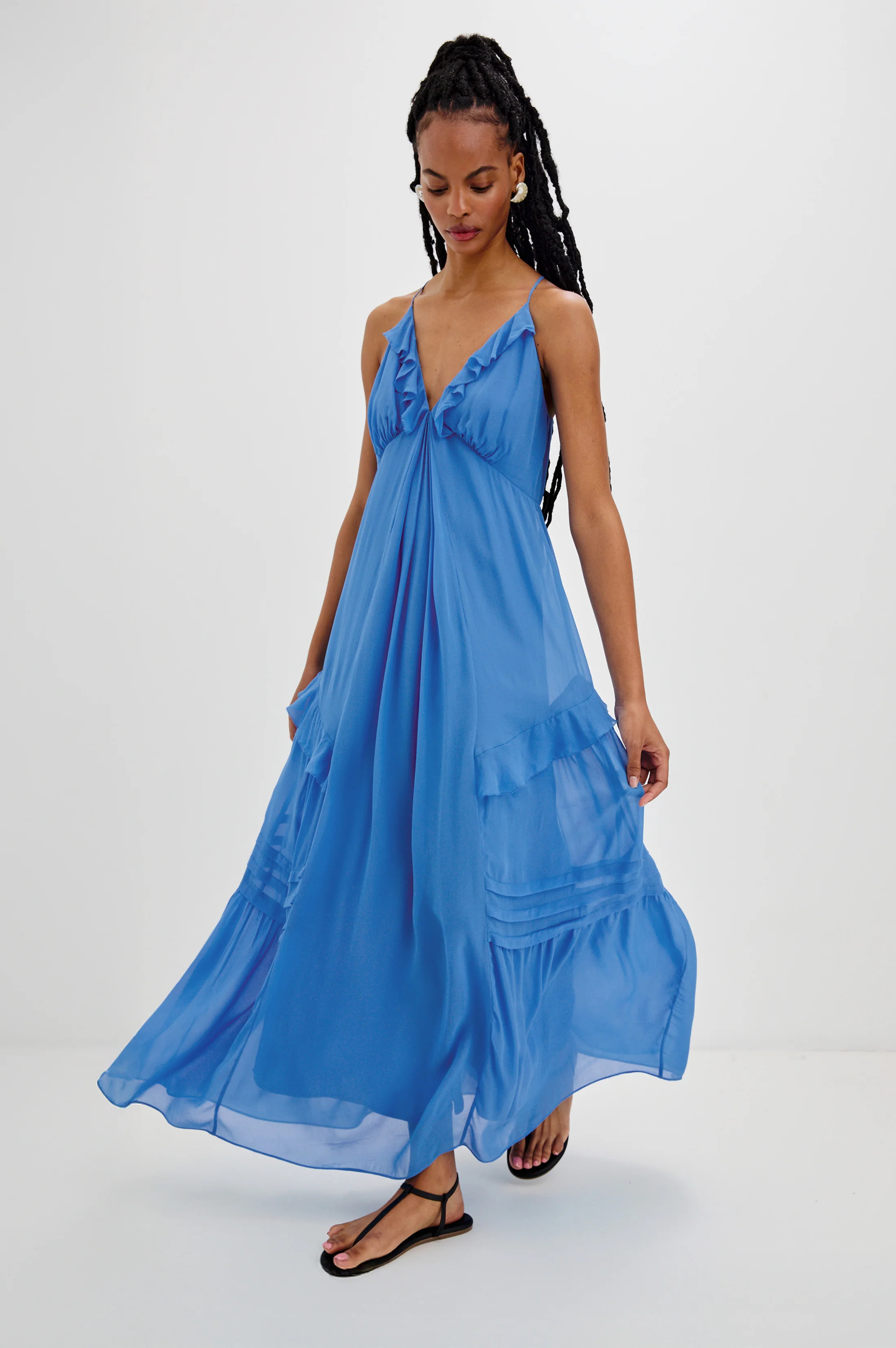 BOA DRESS - FRENCH BLUE | Rails