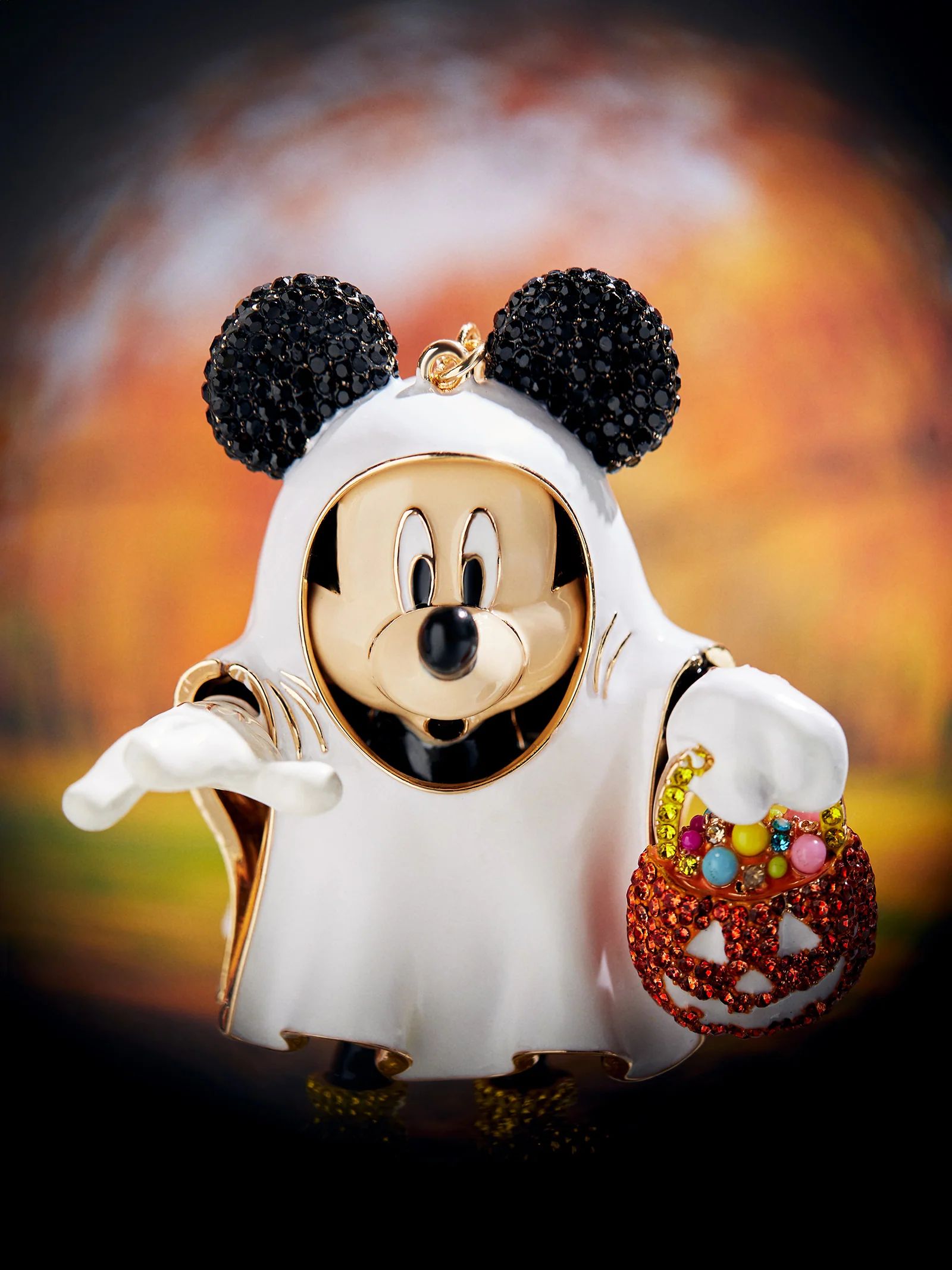 Mickey Mouse Disney Ghost Glow-In-The-Dark Bag Charm - Mickey Mouse | BaubleBar (US)