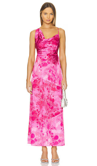 The Wolf Gang Amor Cowl Neck Dress in Pink. - size XS | Revolve Clothing (Global)