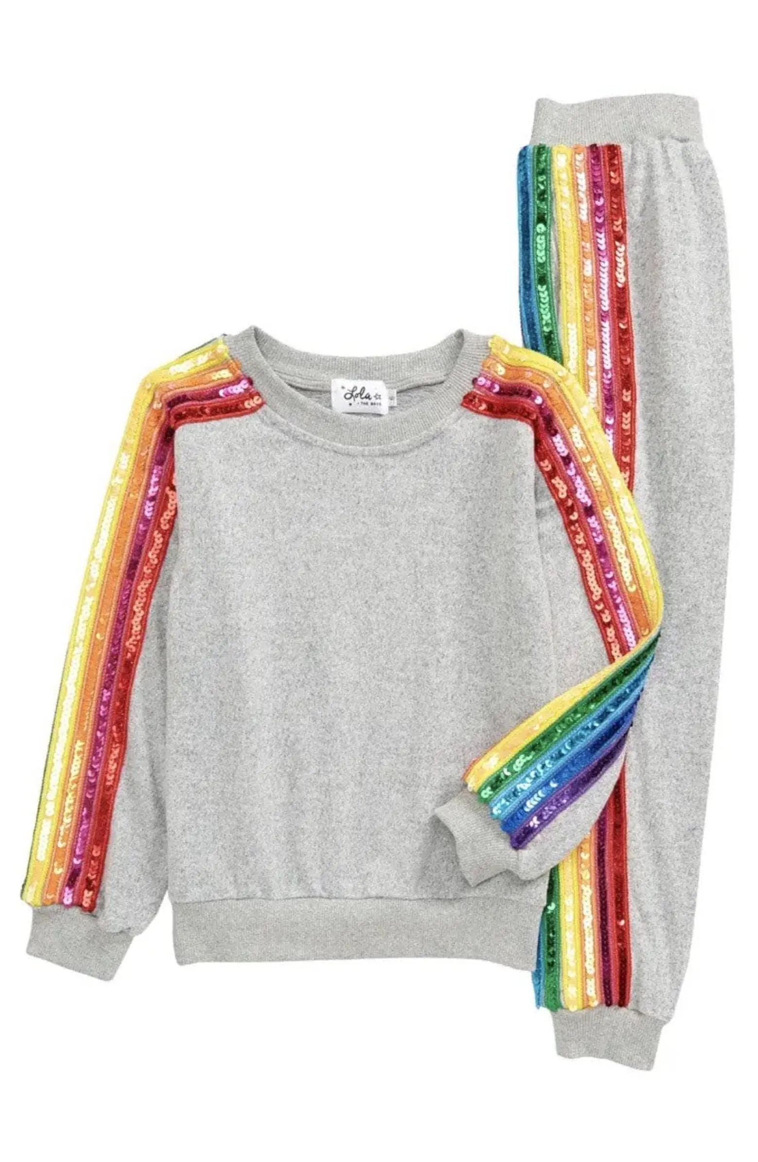 Sequin Rainbow Tracksuit Set | Nordstrom