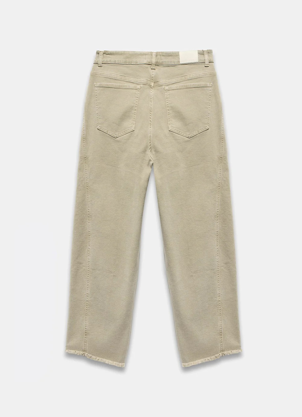 Khaki Barrel Jeans | Mint Velvet