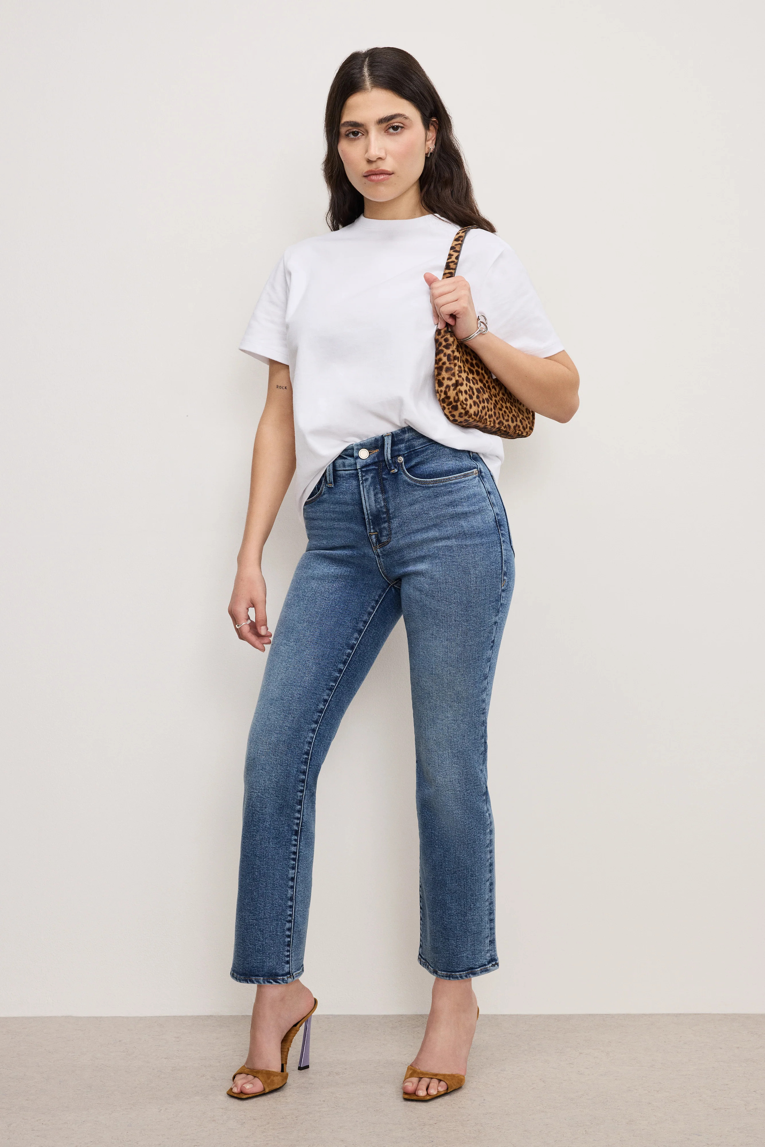 GOOD PETITE STRAIGHT COMPRESSION JEANS | INDIGO254 - GOOD AMERICAN | Good American