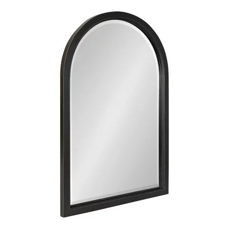 Kate and Laurel Hogan Wood Framed Arch Mirror Black 20x30 | Walmart (US)