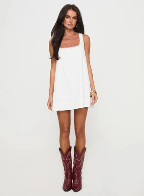 Alanah Mini Dress White | Princess Polly US