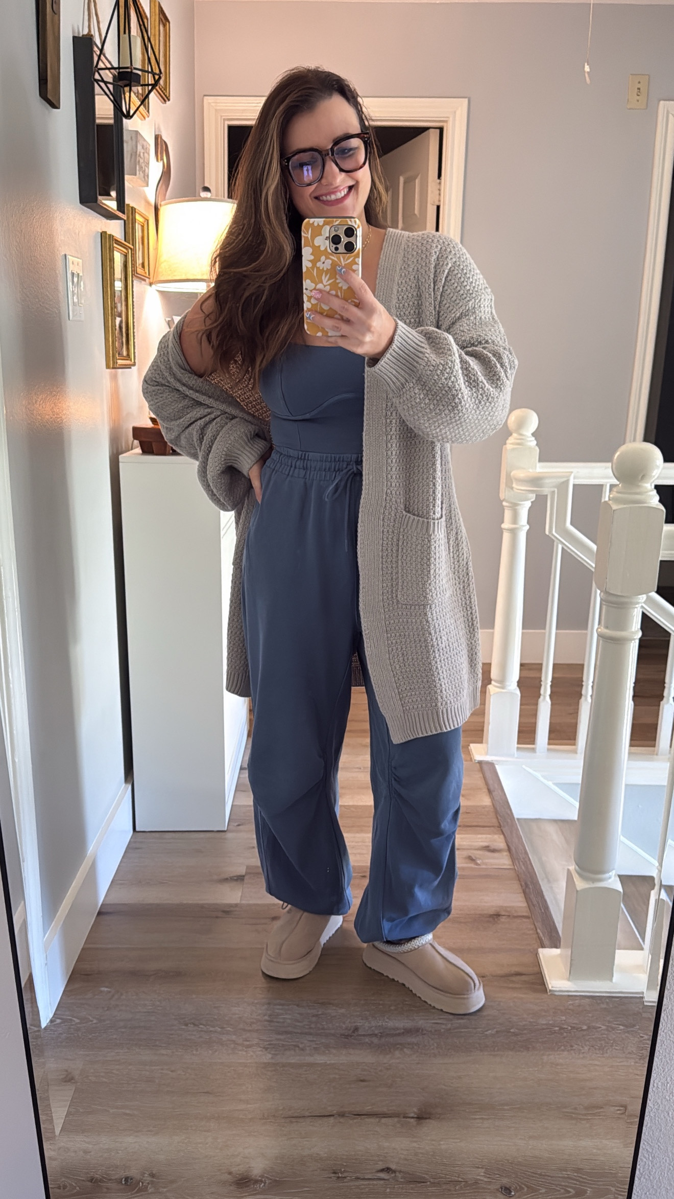 I am LOVING this jumpsuit! It’s comfortable and can be styled multiple ways. I’m just working from home today so I kept it super casual! 

#LTKMidsize #LTKStyleTip #LTKSeasonal
