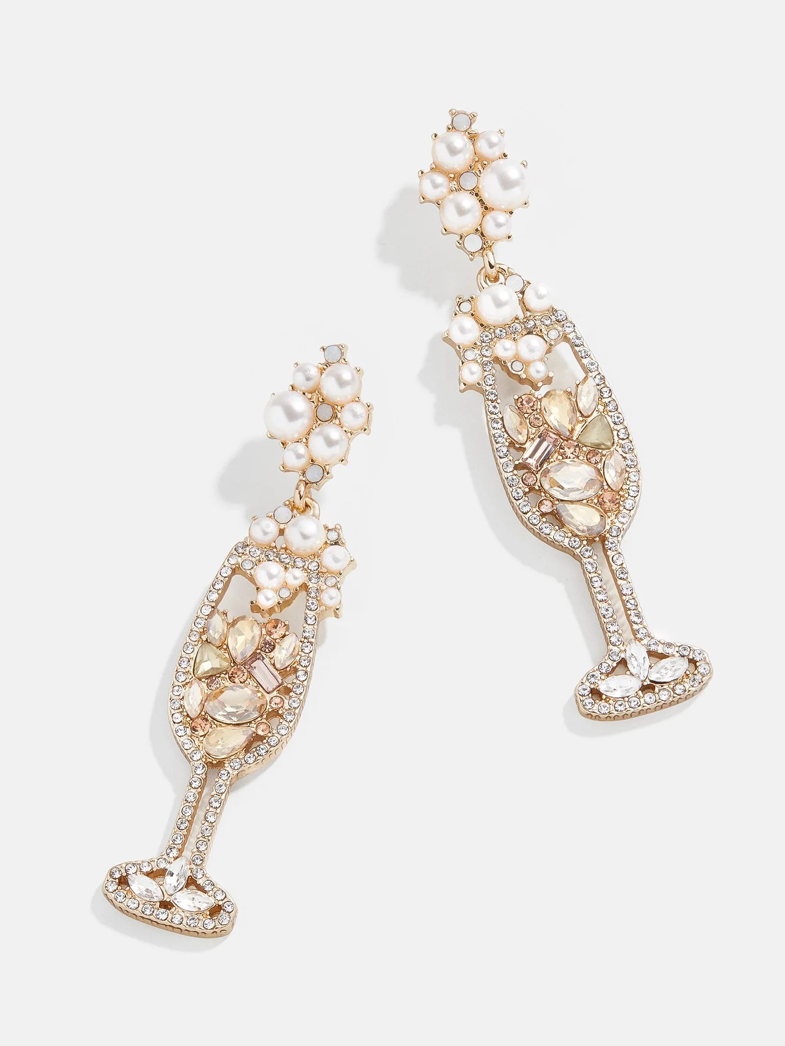 Drink Statement Earrings - Champagne Flute | BaubleBar (US)