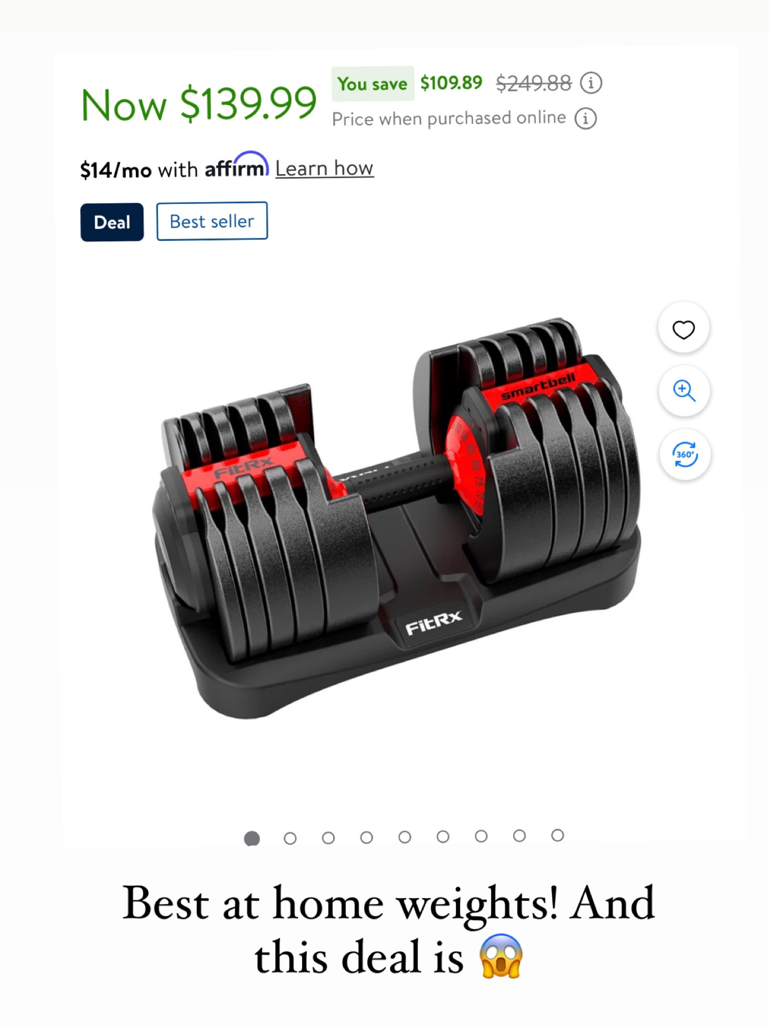 This deal 😱 #homegym #workout #walmart #walmartdeals #walmartfinds 

#LTKHoliday #LTKSeasonal #LTKsalealert