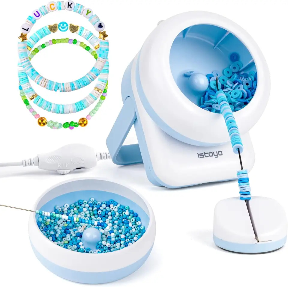 Electric Bead Spinner, Cordless Clay Bead Spinner Rechargeable with 3 Speeds 9 Adjustable Angles ... | Amazon (US)