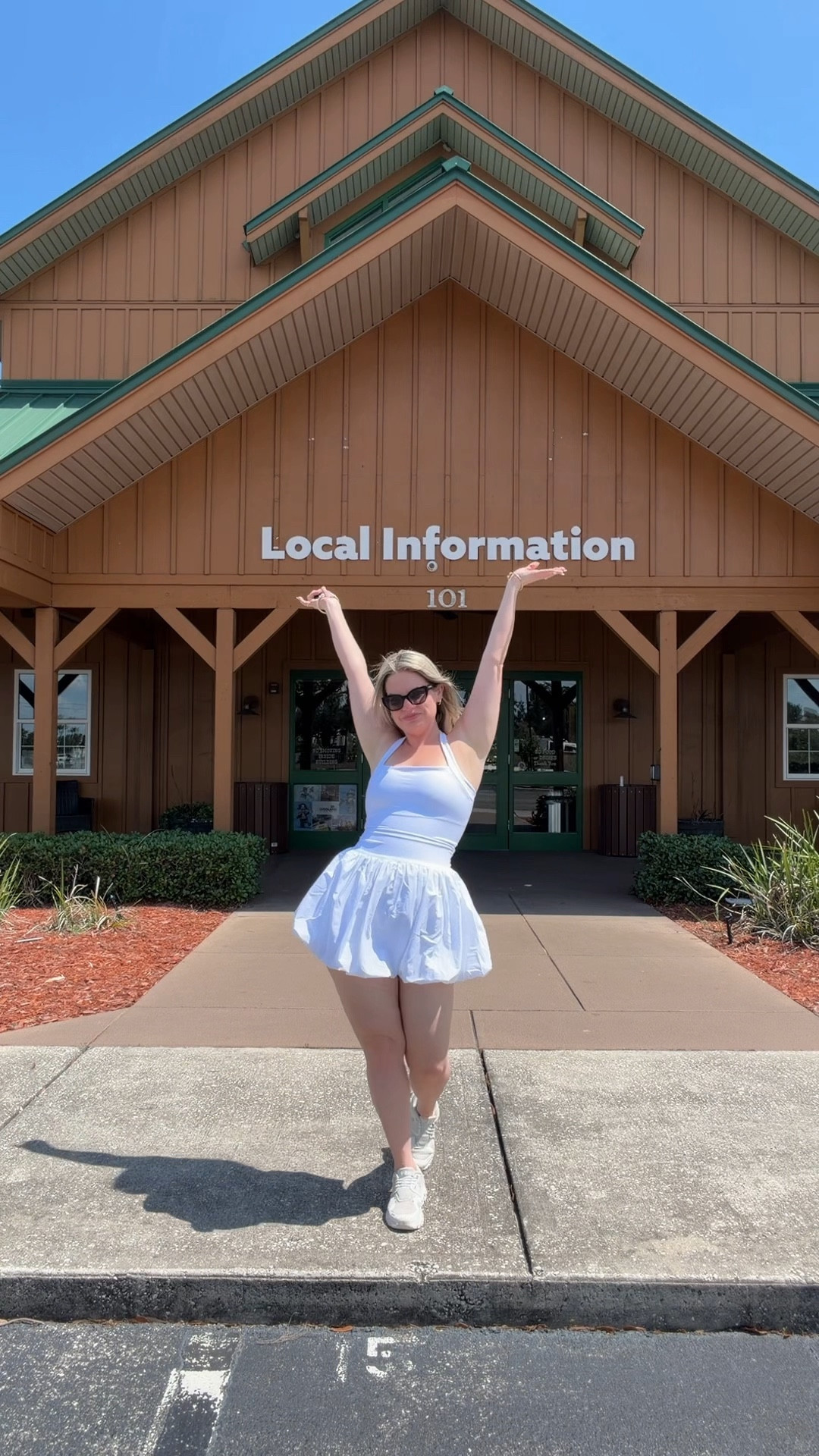 Repurposing my work video because this dress is the star of the show ! The perfect active wear dress with Built and shorts from Abercrombie ￼￼

#LTKMothersDay #LTKgrwm #LTKootd