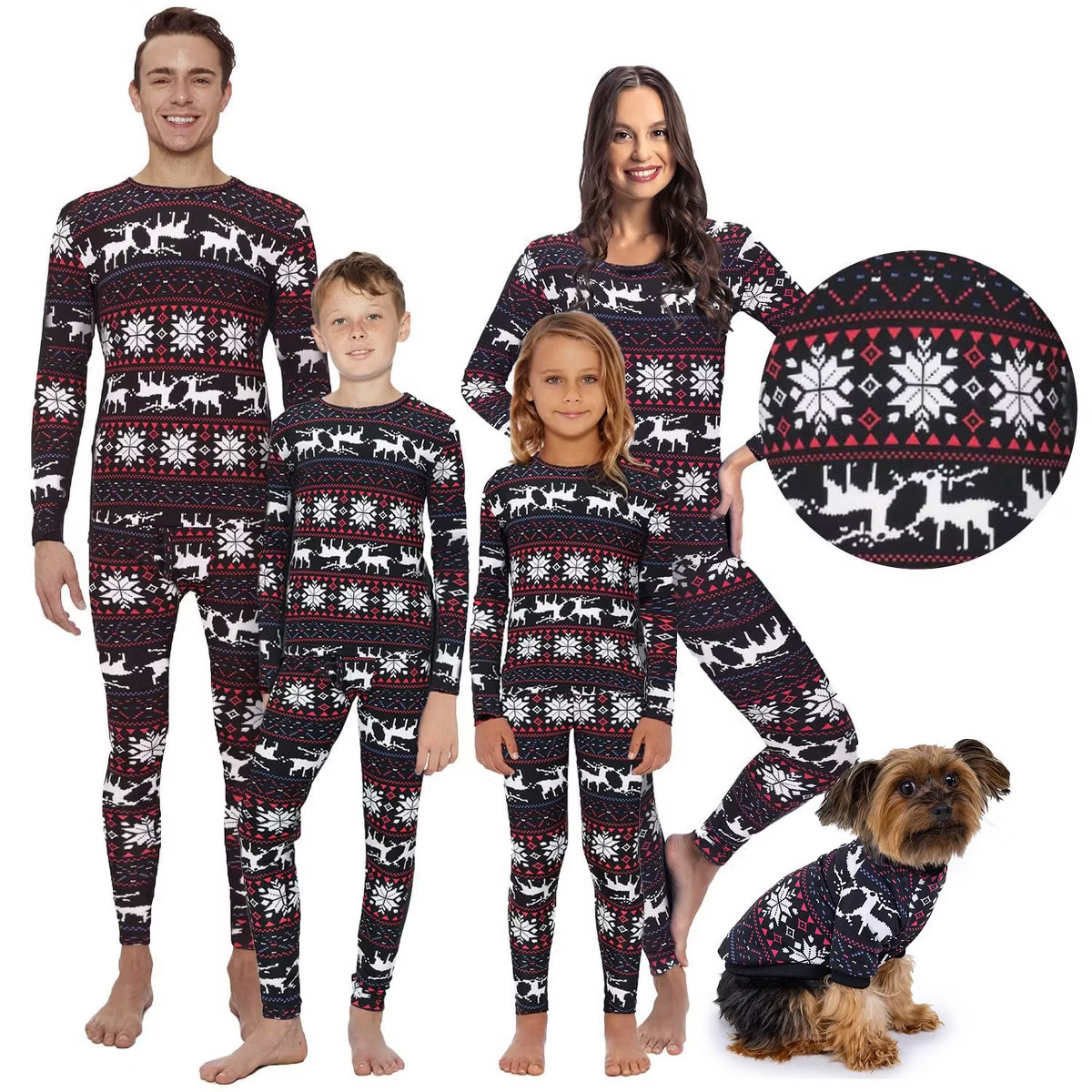 Rocky Christmas Matching Family Warm Thermal Pajamas, Girls, Boys, Mens, Womens | Target