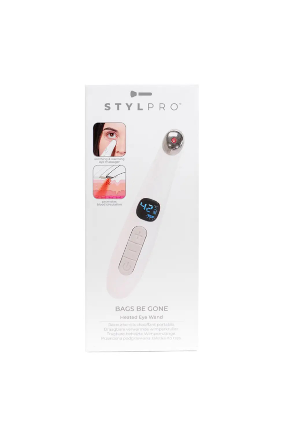 Skin | Bags Be Gone Heated Eye Massager | Stylpro | Debenhams UK