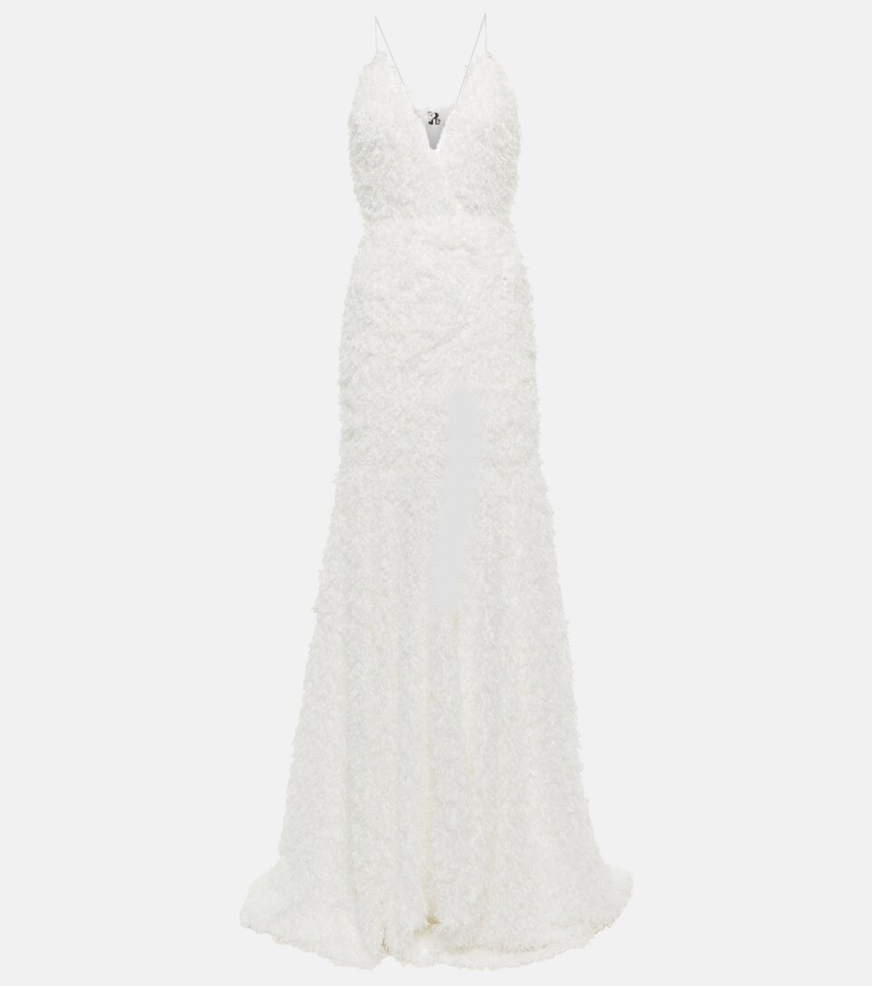 Bridal Miley faux feather gown | Mytheresa (UK)