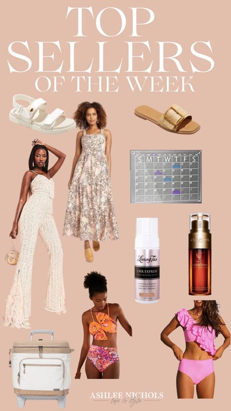 Top sellers of the week
Amazon acrylic calendar
Amazon swimsuit
Embellished jumpsuit
Maxi dress
Clarins
Sandals