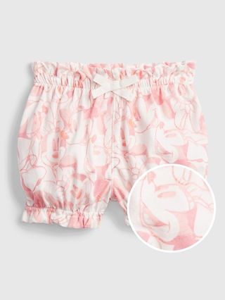 babyGap &#x26;#124 Disney Minnie Mouse 100% Organic Cotton Pull-On Shorts | Gap (US)