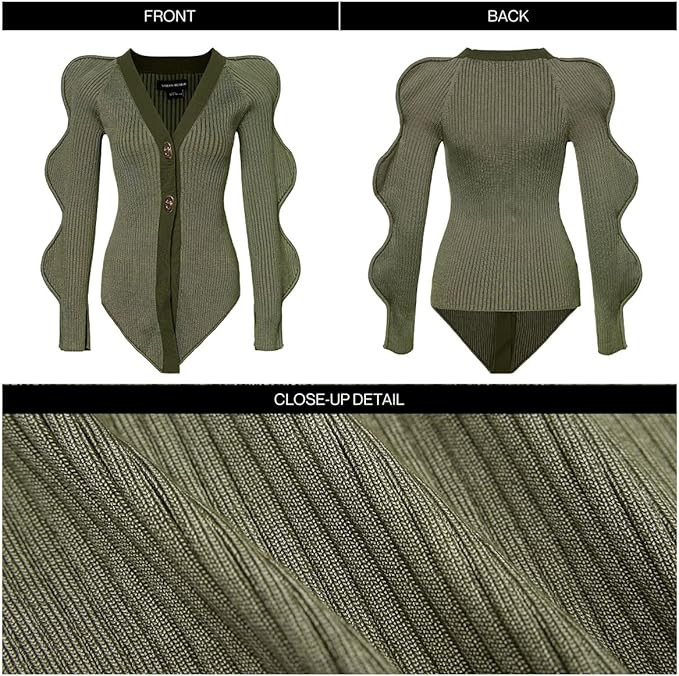 Women Cardigan Sweaters Long Sleeve Knitted V-Neck Open Front Button Down Outwear Trendy 2024 Fal... | Amazon (US)