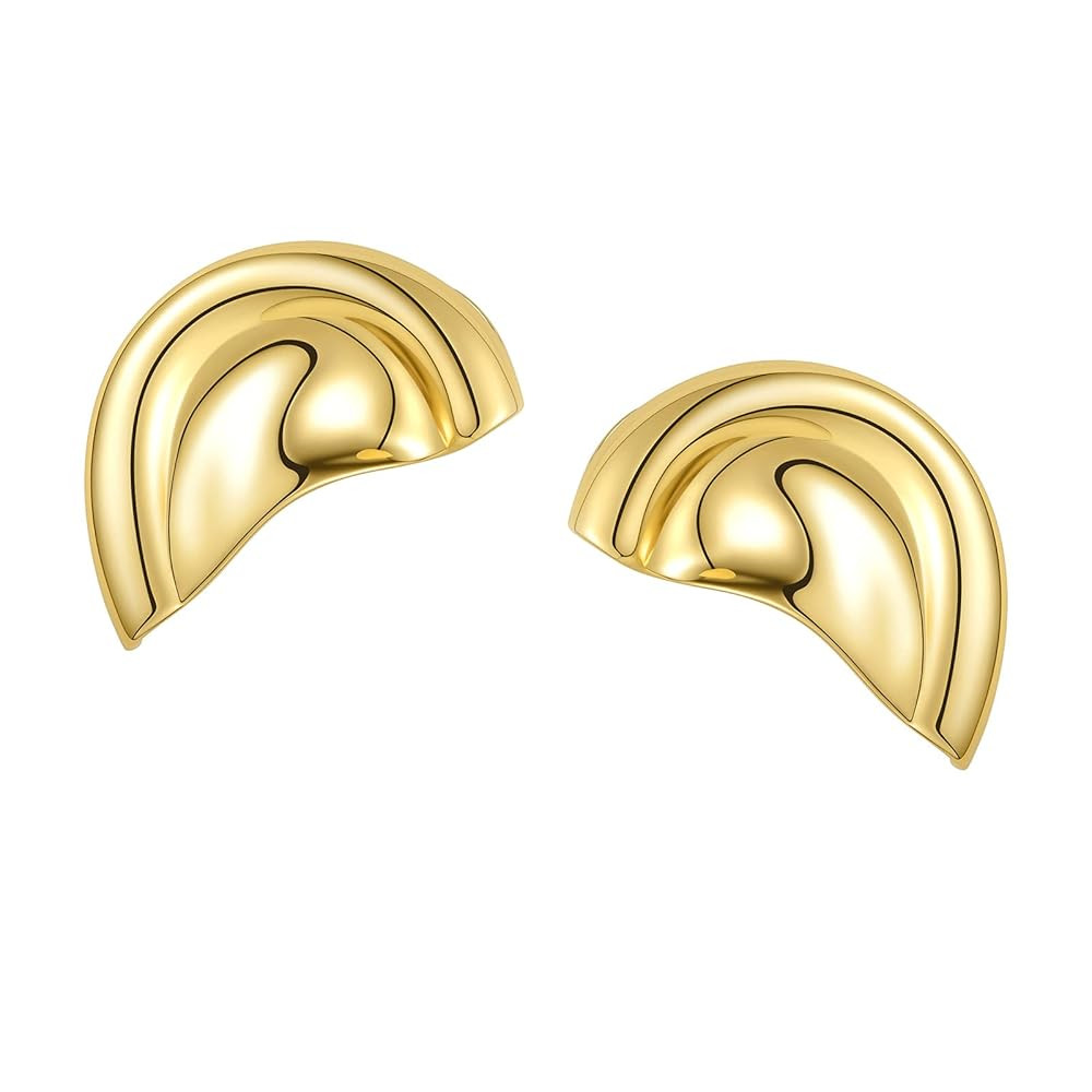 Auricle Ear Cuff Clip On Earrings For Women Cover Earring Without Piercing Gold Plated cuffs Wome... | Amazon (US)