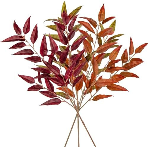 32 inch Artificial Eucalyptus Spray Fall Eucalyptus Leaves Fall Leaf Branches for Home Floral Arr... | Amazon (US)