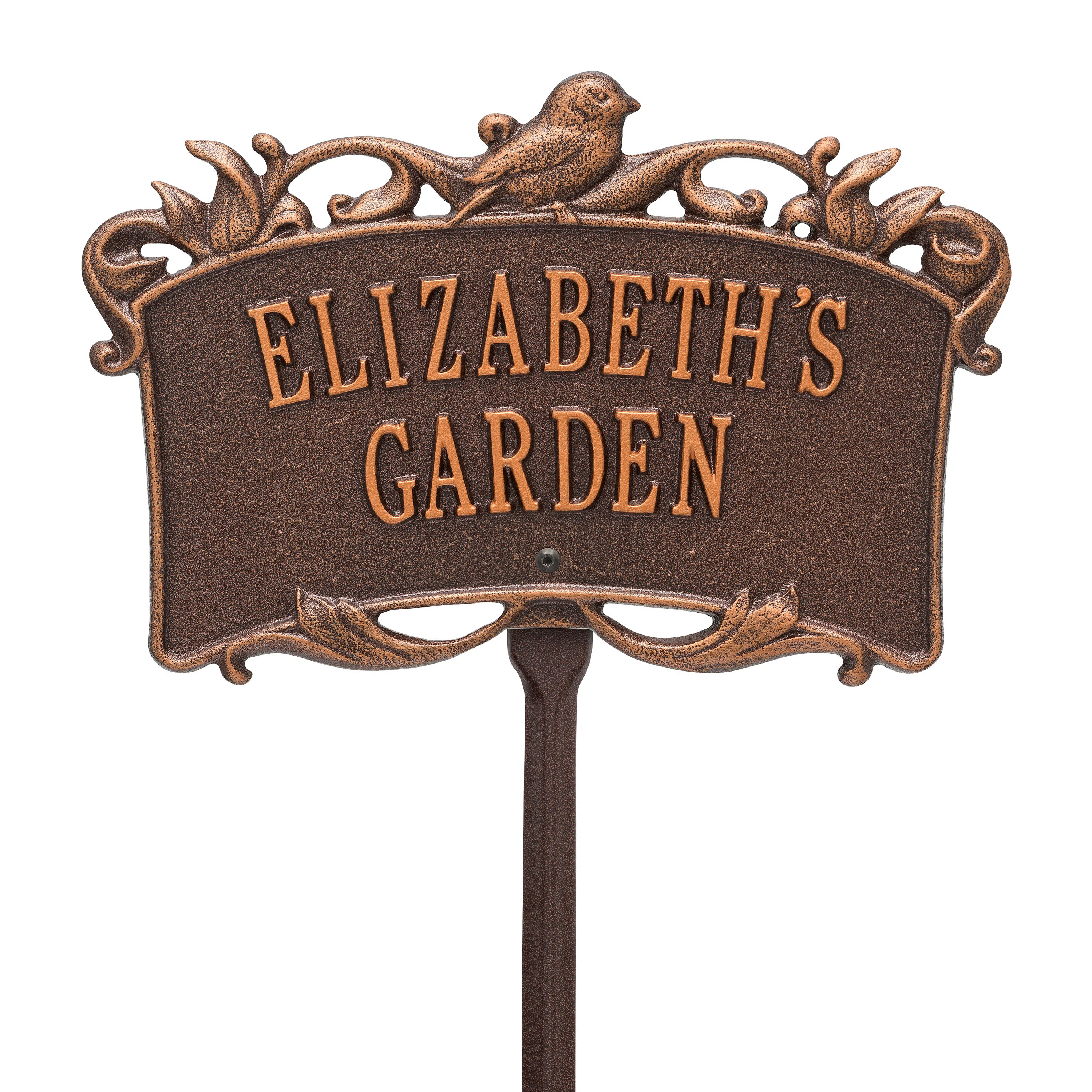 Song Bird Personalized Garden Sign | Perigold