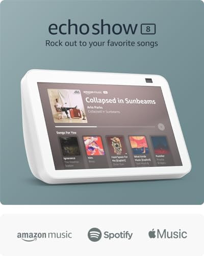 Echo Show 8 (2nd Gen, 2021 release) | HD smart display with Alexa and 13 MP camera | Glacier Whit... | Amazon (US)