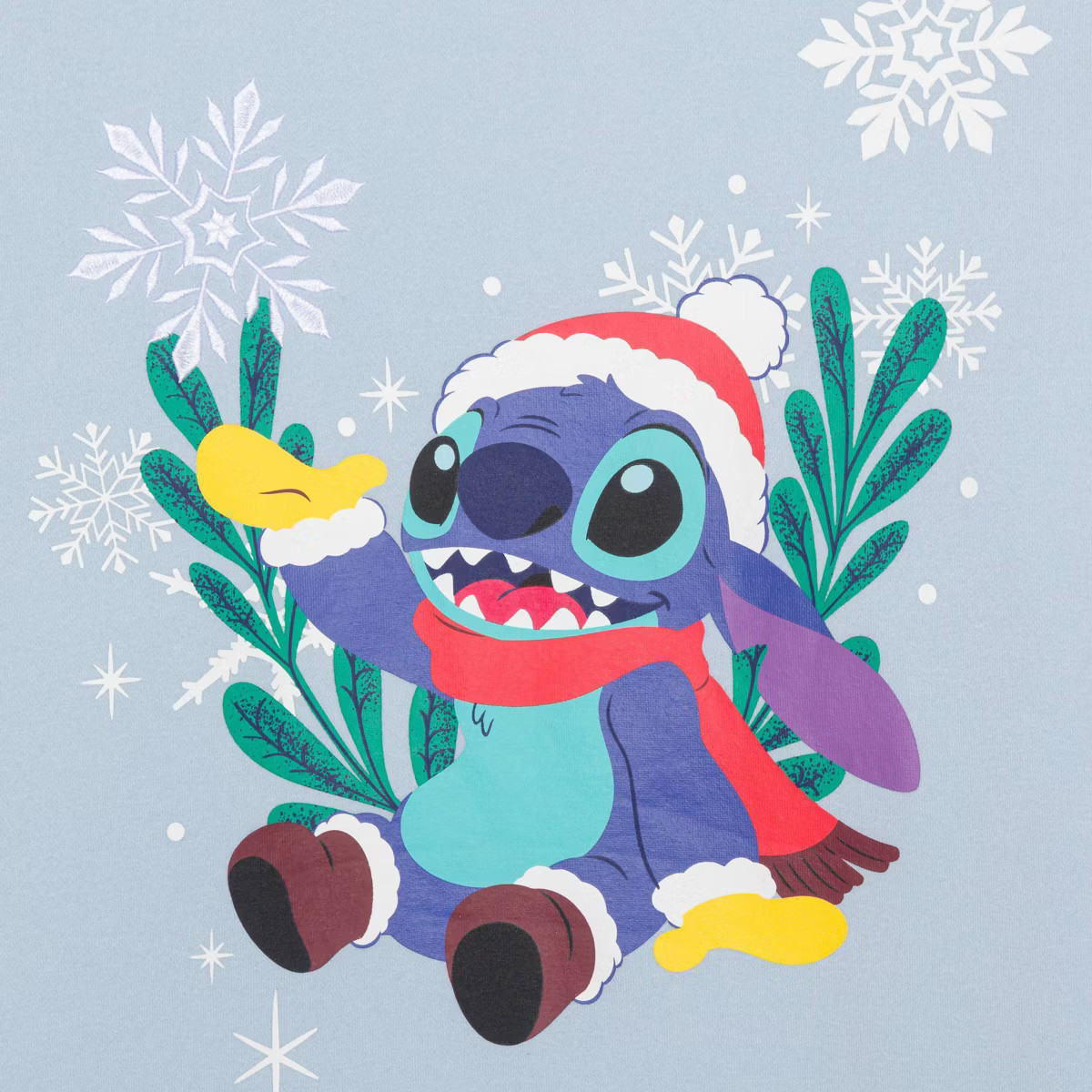 Adult Lilo & Stitch Ohana Holiday Family Matching Fleece Sweatshirt - Blue M | Target