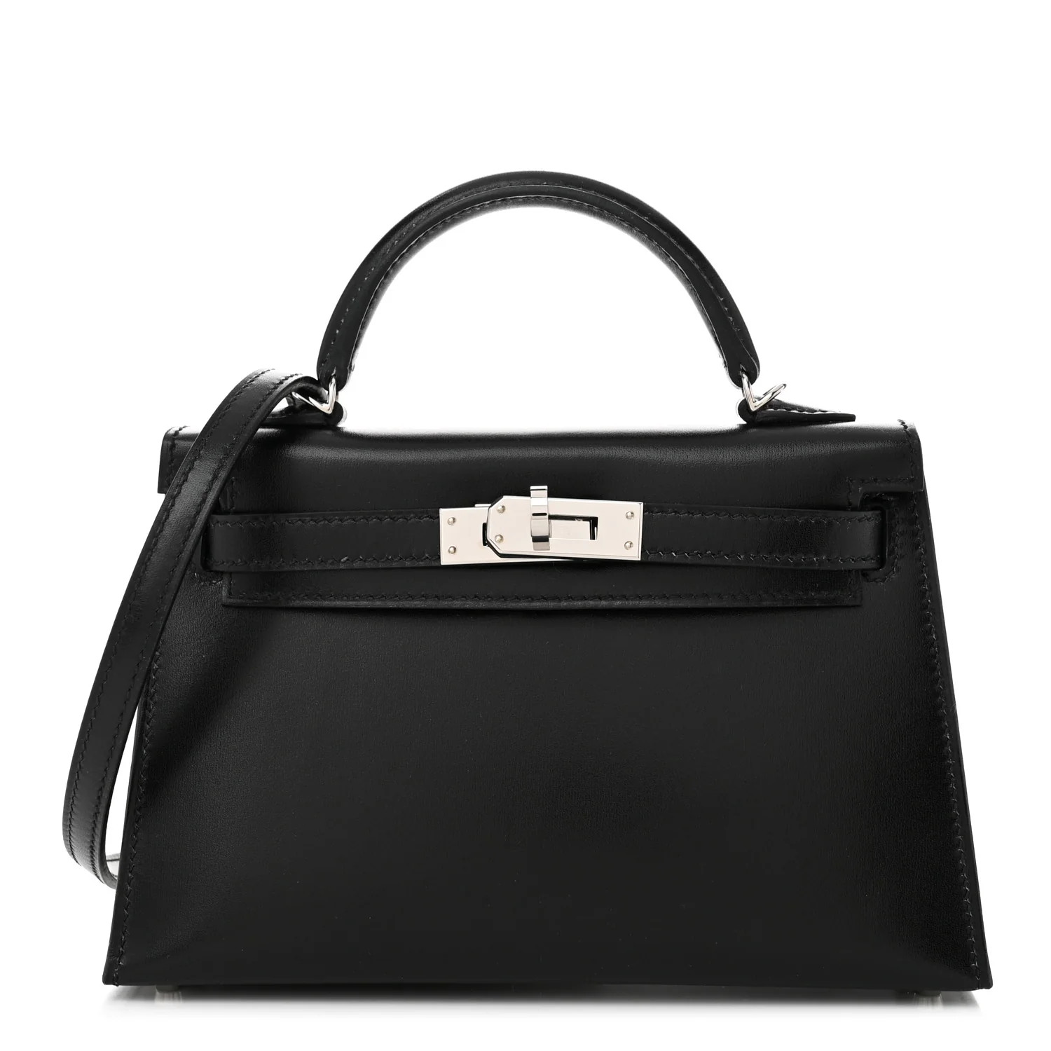 Box Mini Kelly Sellier 20 Black | FASHIONPHILE (US)
