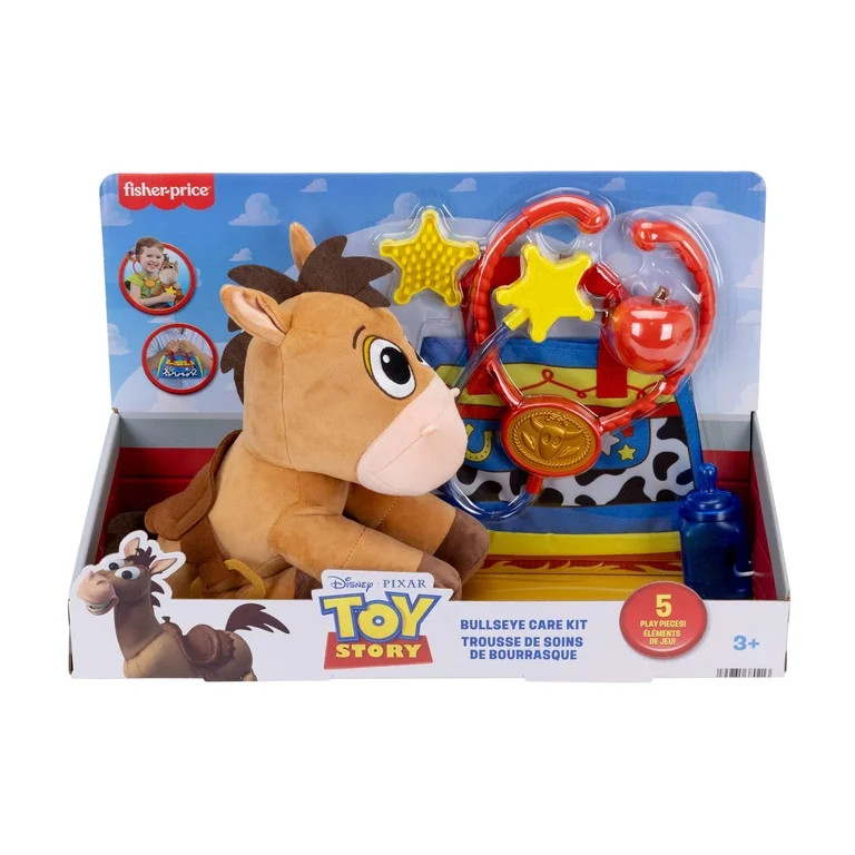 Disney and Pixar Toys Bullseye Care Kit, Plush Figure & Accessories | Walmart (US)