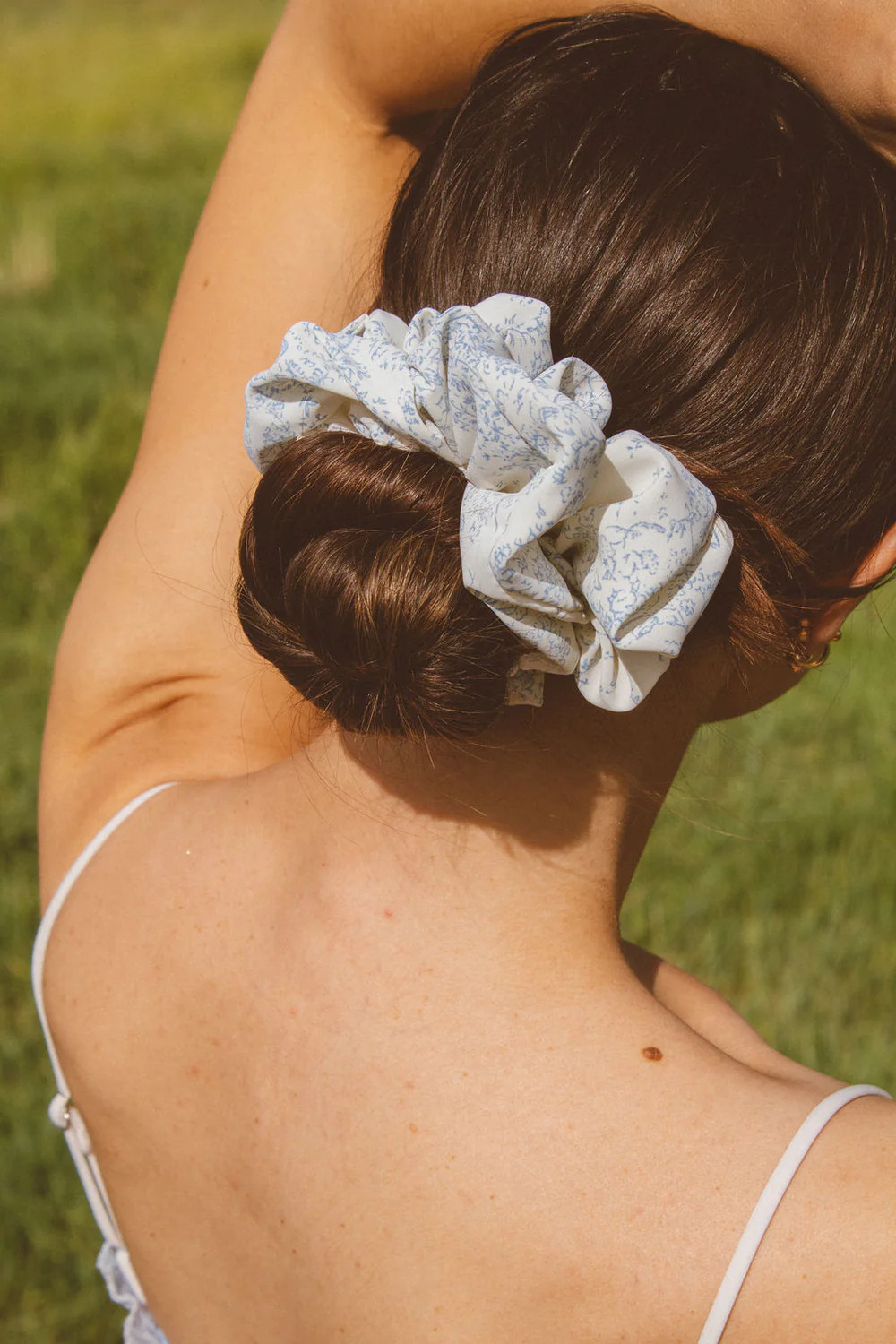 Coastal Floral Jumbo Scrunchie | Shop Andi