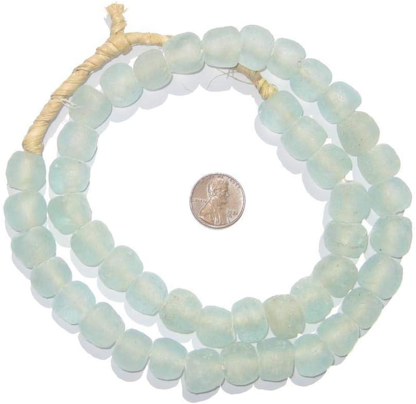 African Recycled Glass Beads - Full Strand Eco-Friendly Fair Trade Sea Glass Beads from Ghana Han... | Amazon (US)