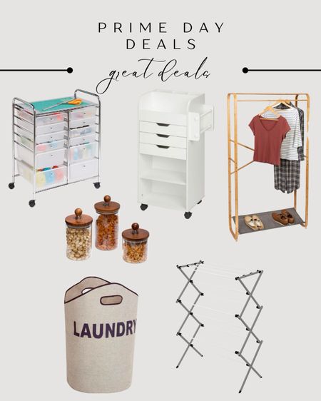 Prime day laundry must haves. Craft cart on wheels. Laundry basket. Laundry hanger. Clothes hanger. 

#LTKxPrime #LTKhome #LTKsalealert