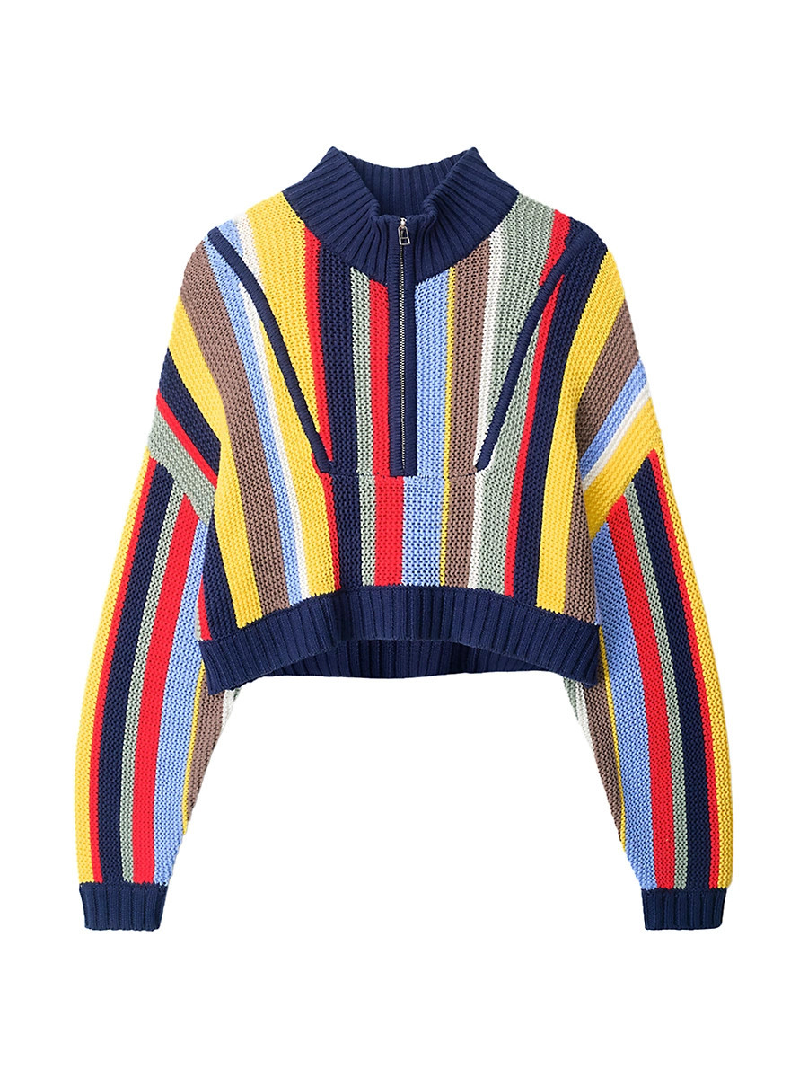 Women's Hampton Striped Crochet Sweater - Market Stripe - Size XS | Saks Fifth Avenue