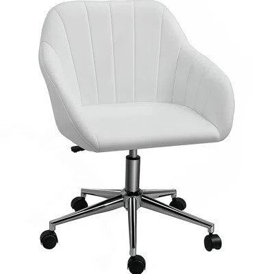 Faux Leather Office Chair, Adjustable Swivel Design for Office, Sleek Modern Look & Comfy Seating | Wayfair North America