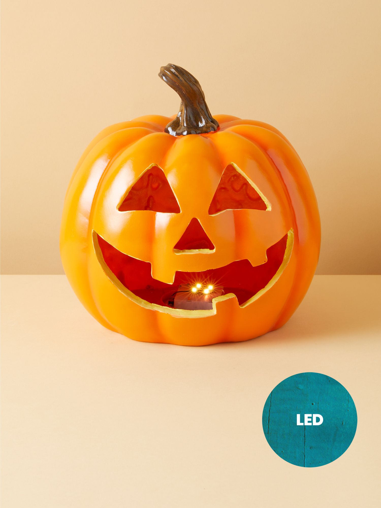10.5in Led Light Up Pumpkin | Seasonal Decor | HomeGoods | HomeGoods