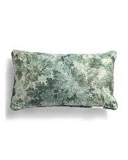 14x24 Multi Green Leaf Printed Velvet | TJ Maxx