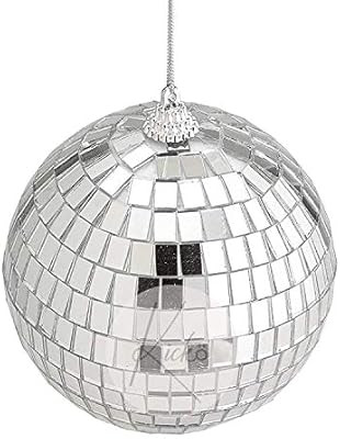 Kicko Mirror Disco Ball - 4 Inch Silver Mirror Ball - for Hanging Home Decorations, Stage Props, ... | Amazon (US)