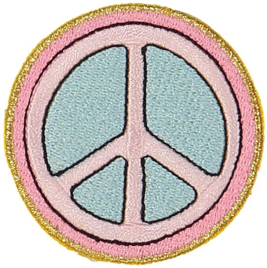 Peace Sign Embroidered Sticker Patch | Stoney Clover Lane Patches | Stoney Clover Lane