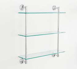 Mercer Triple Glass Shelf (22") | Pottery Barn (US)