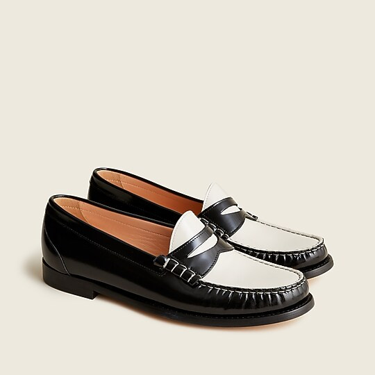 Winona two-tone loafers in spazzolato leather | J. Crew US