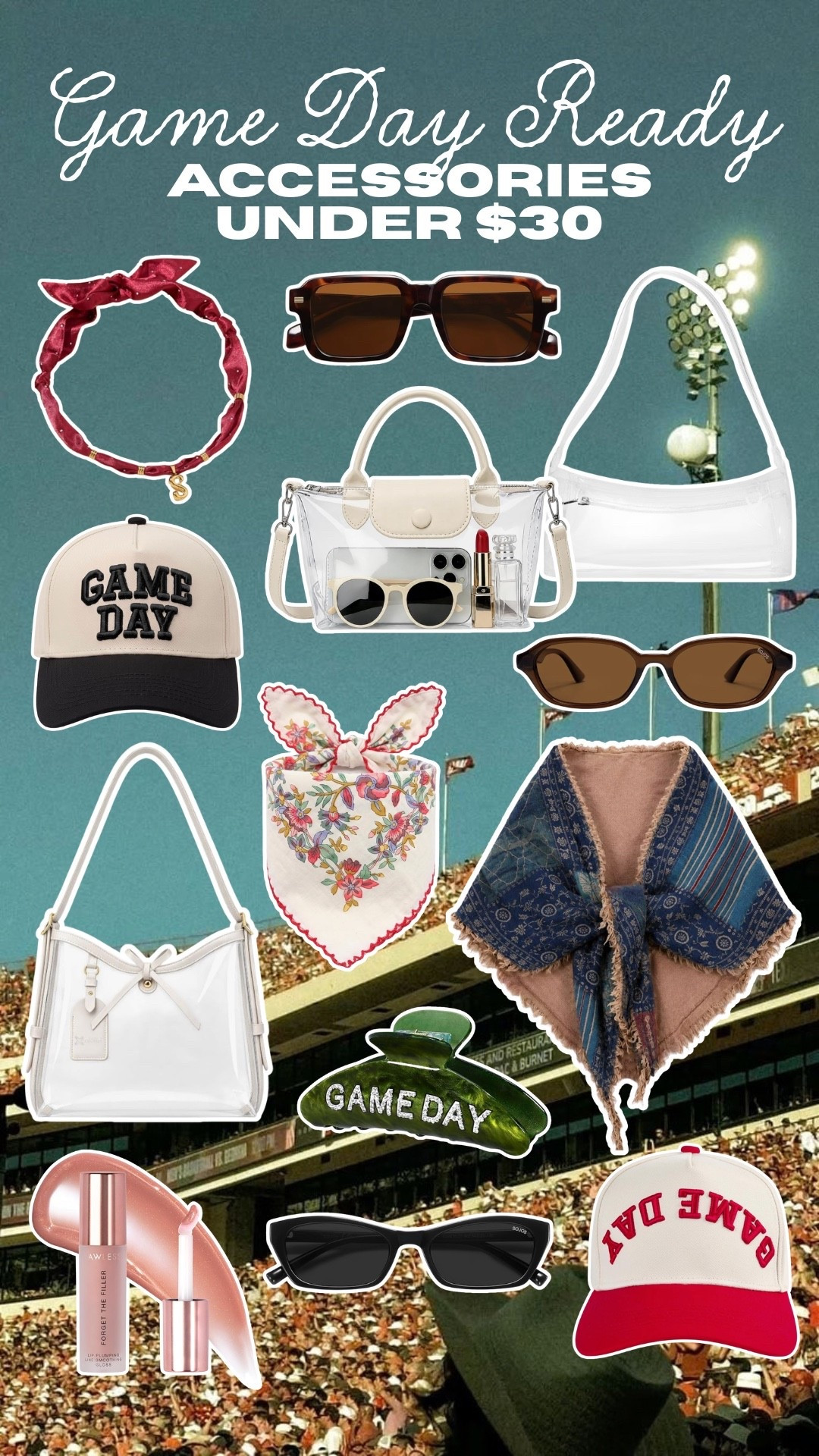 If you’re heading to a game or watch party here are some cute accessories you can add to any fit for a little game day nod. 

Dressupbuttercup.com #dressupbuttercup #dederaad #gameday #football