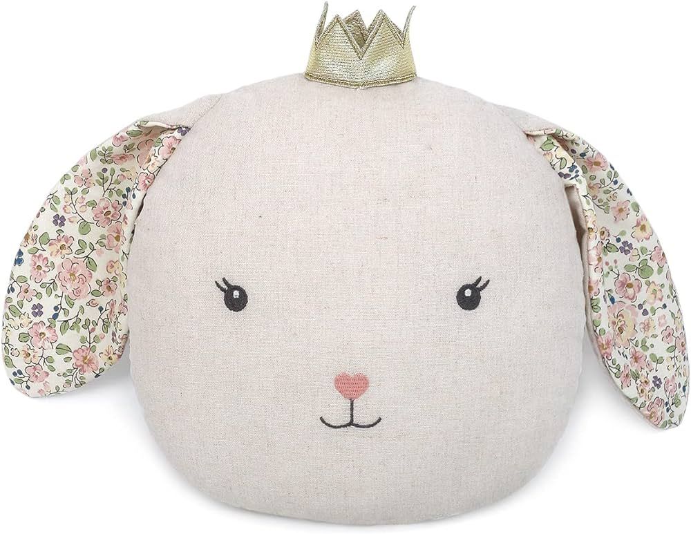 MON AMI Faith Bunny Accent Décor Pillow 12x11”, Plush RABIT Cuddle Cushion, Decorative Throw P... | Amazon (US)