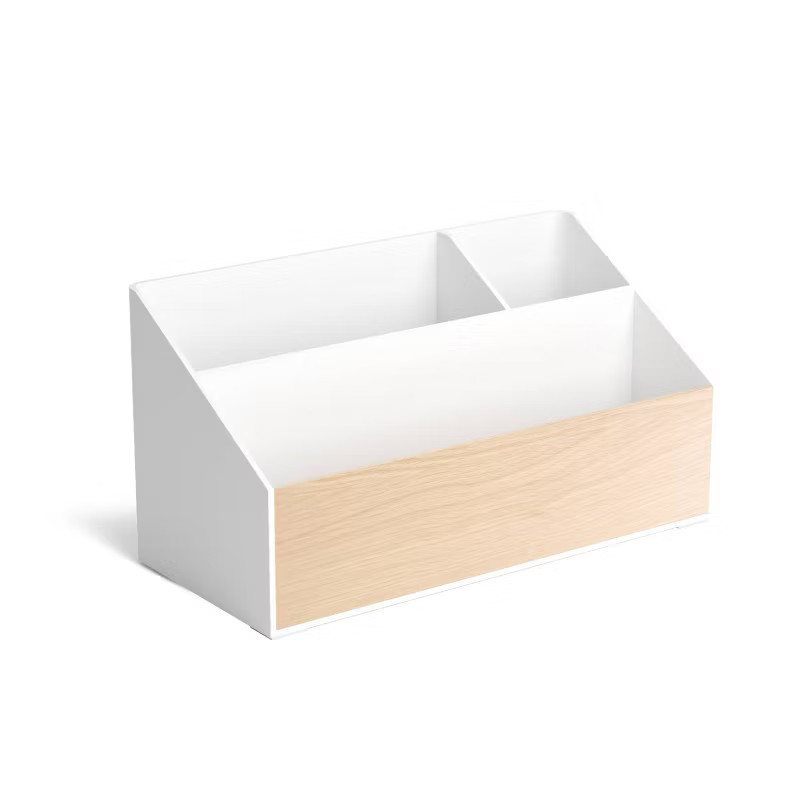 U Brands x RiOrganize 10" Modern Plastic & Wood Desk Organizer | Target
