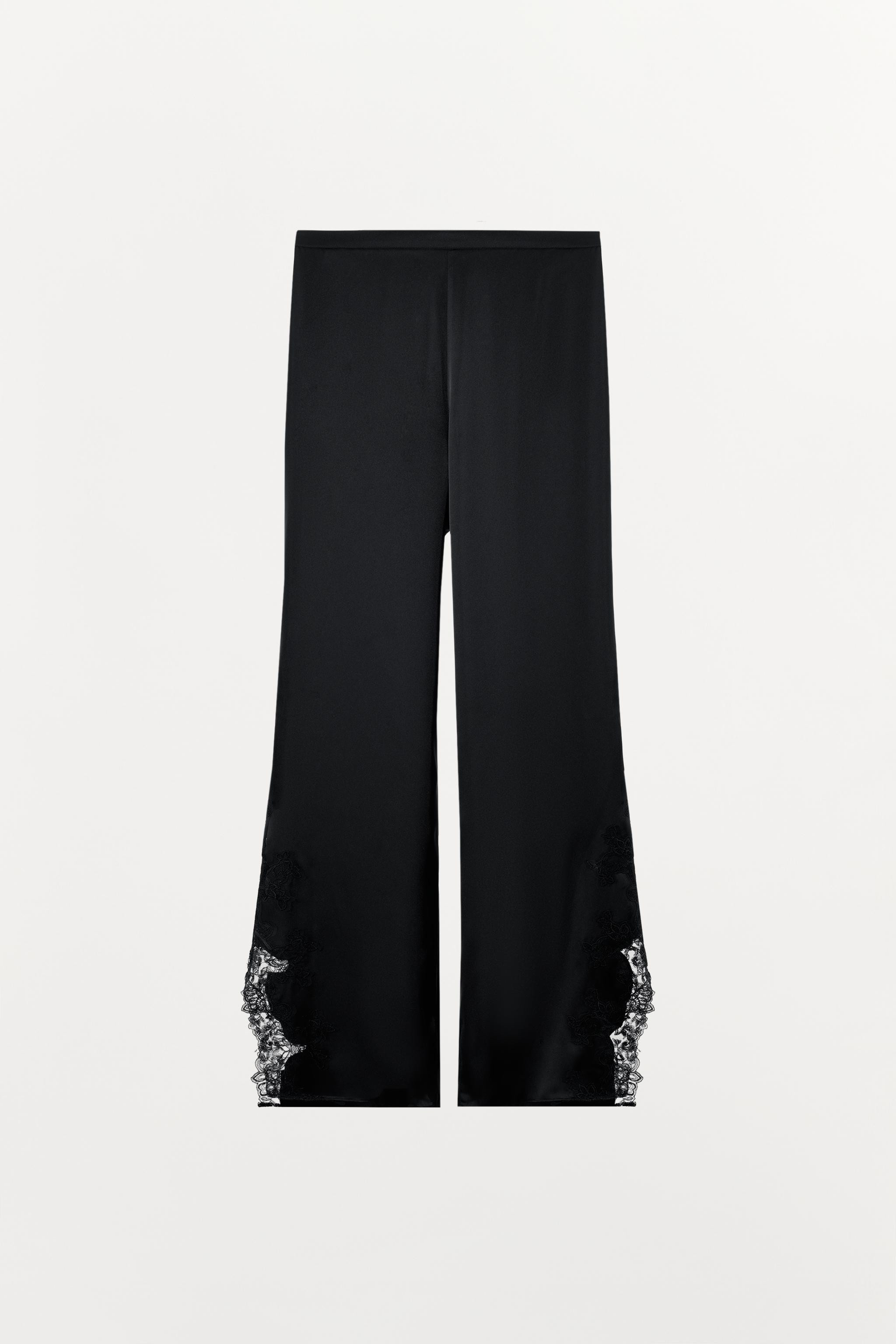 SATIN LACE PANTS | Zara Canada