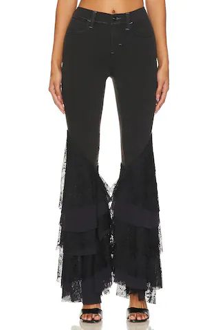 Free People x REVOLVE Mystique Lace Flare in Black Lace from Revolve.com | Revolve Clothing (Global)