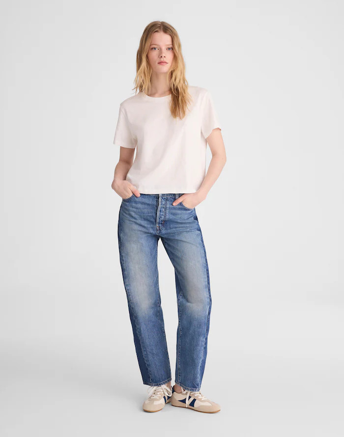 Pieced Barrel-Leg Jeans | Madewell