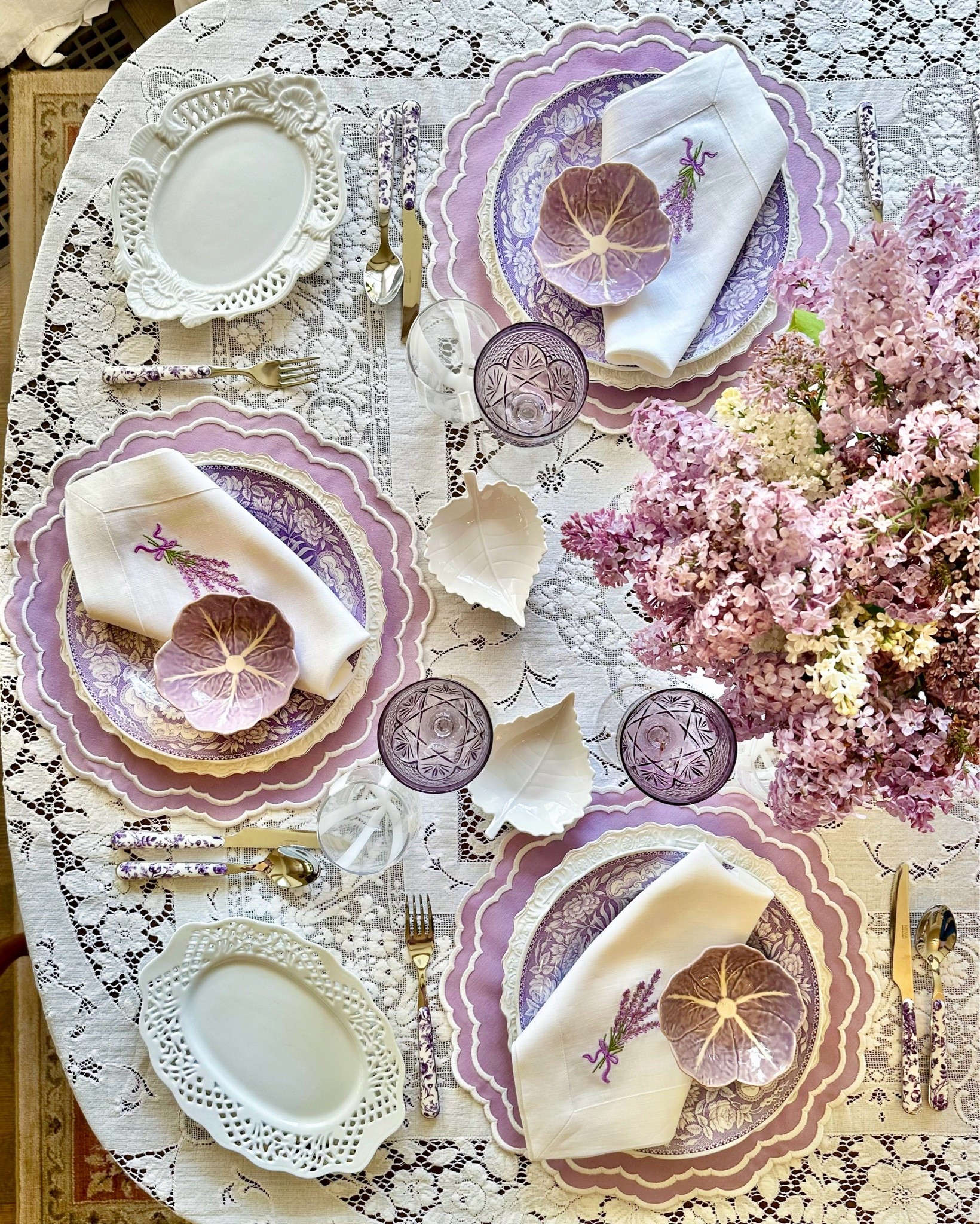 Lilac spring table Mother’s Day table vintage table embroidered linens

#LTKMothersDay #LTKfoodie #LTKSeasonal
