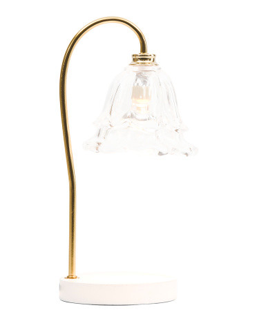 Flower Glass Shade Candle Warmer Lamp | TJ Maxx