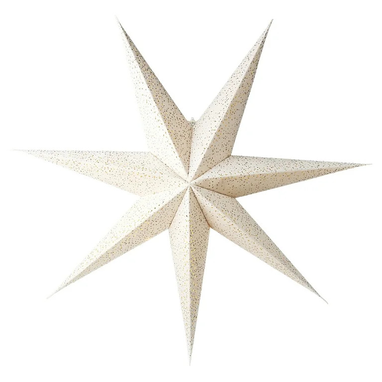 Paper Star Christmas Hanging Decoration, White, 29", by Holiday Time | Walmart (US)