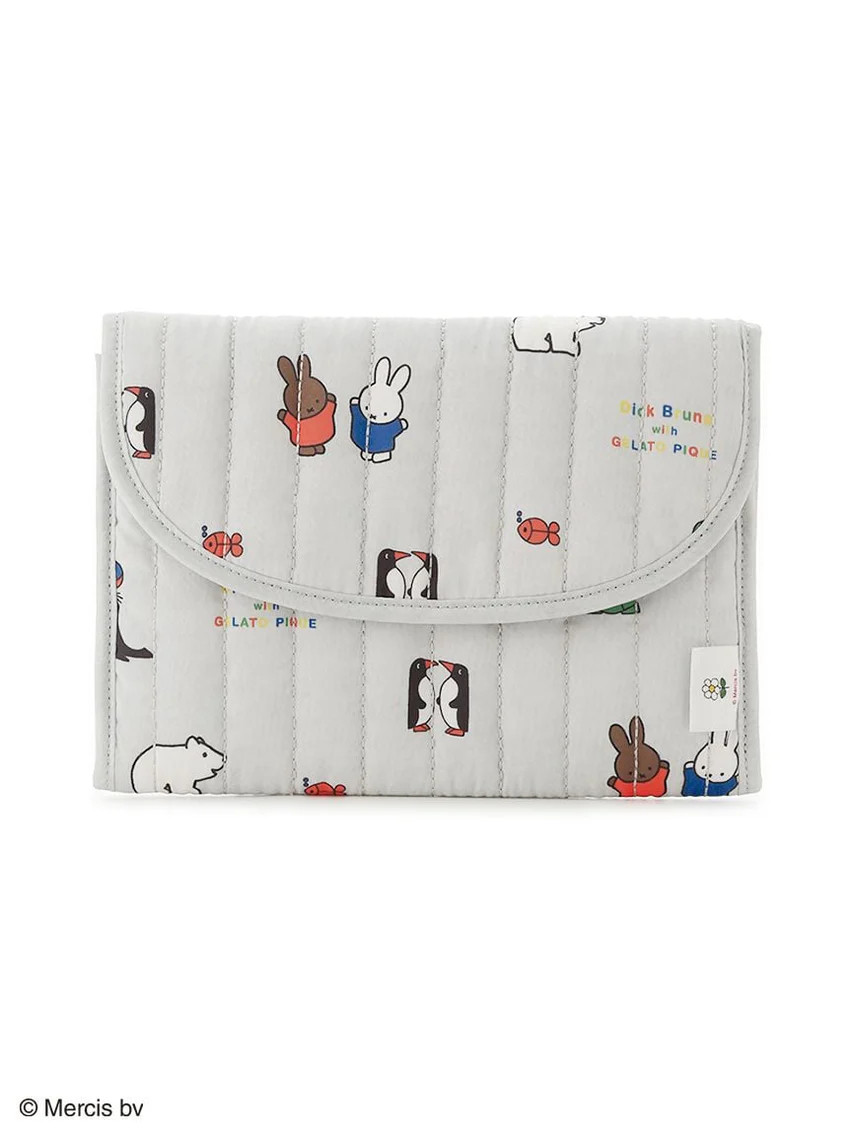 【Dick Bruna】Quilted All-Over Print Maternal and Child Health Handbook Case M | Gelato Pique