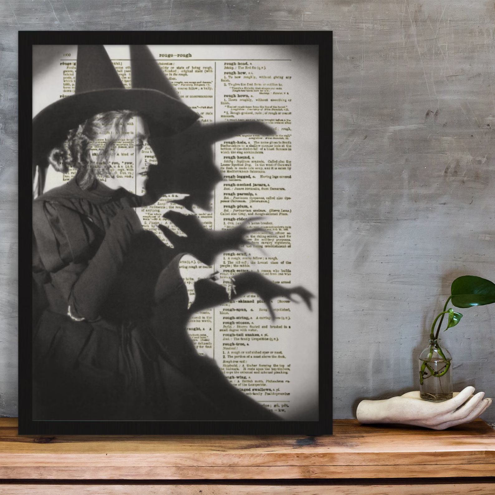 Wicked Witch Dictionary Art Print Wizard of Oz Halloween - Etsy | Etsy (US)
